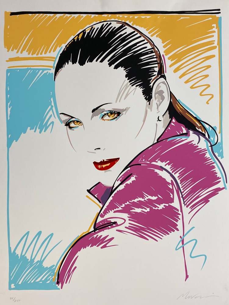 Dennis-Mukai-1986-Signed-Limited-Edition-Serigraph-Silkscreen-Portrait-of-Ronnie-495