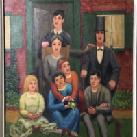 Horace Brodzky The Anniversary Group Painting 1925
