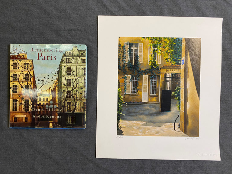 Andre Renoux Paris Passage - 1998 Signed Limited Silkscreen and Book