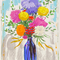 Peter-Baum-Vase-of-Asters-1980-Signed-Limited-Edition-Silkscreen556