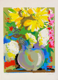 Peter-Baum-1980-Signed-Limited-Edition-Silkscreen-Vase-of-Flowers-6001