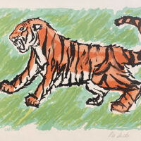 Rei-Saeki-Tiger-Signed-Limited-Edition-Vintage-Lithograph305