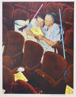 Norman-Rockwell-1976-Charwomen-Signed-Limited-Edition-Lithograph-972