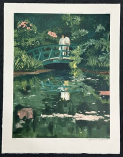 Tony Bennett Lovers in Monet's Garden Signed Limited Edition Lithograph