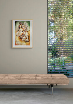 framed Nechita print Suede_seat_with_garden_views (1)