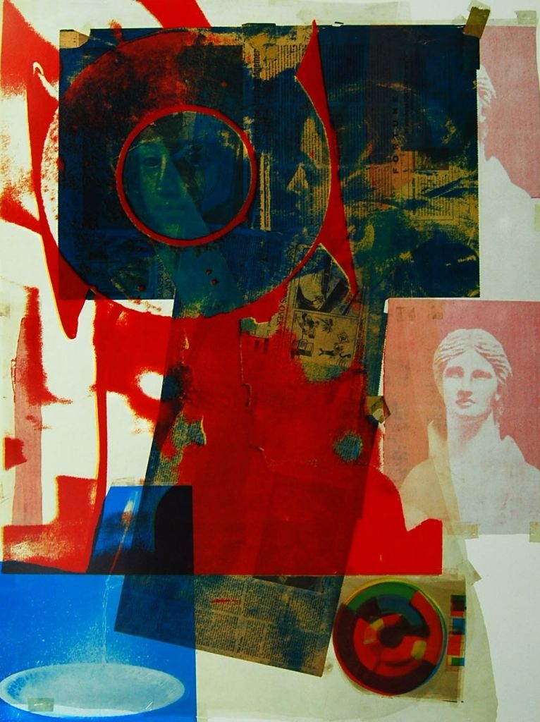 Robert Rauschenberg Quarry Local Lithograph 1968 - Bright Colors
